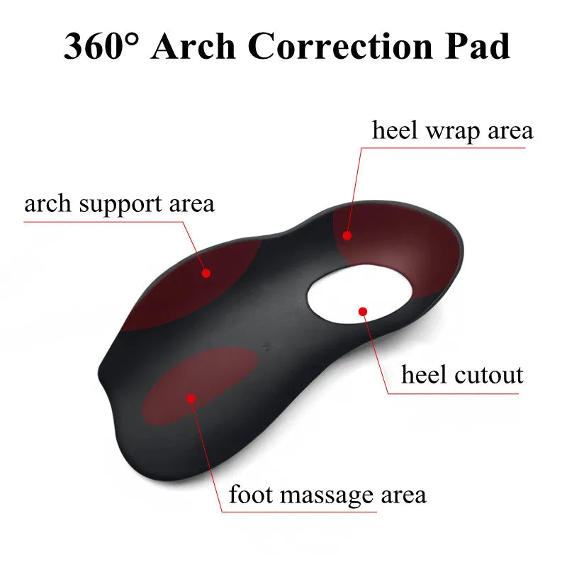 XO-Legs Orthopedic Insoles Orthotics Flat Foot Health Sole Pad for Shoes Insert Arch Support Pad for Plantar Fasciitis Feet Care