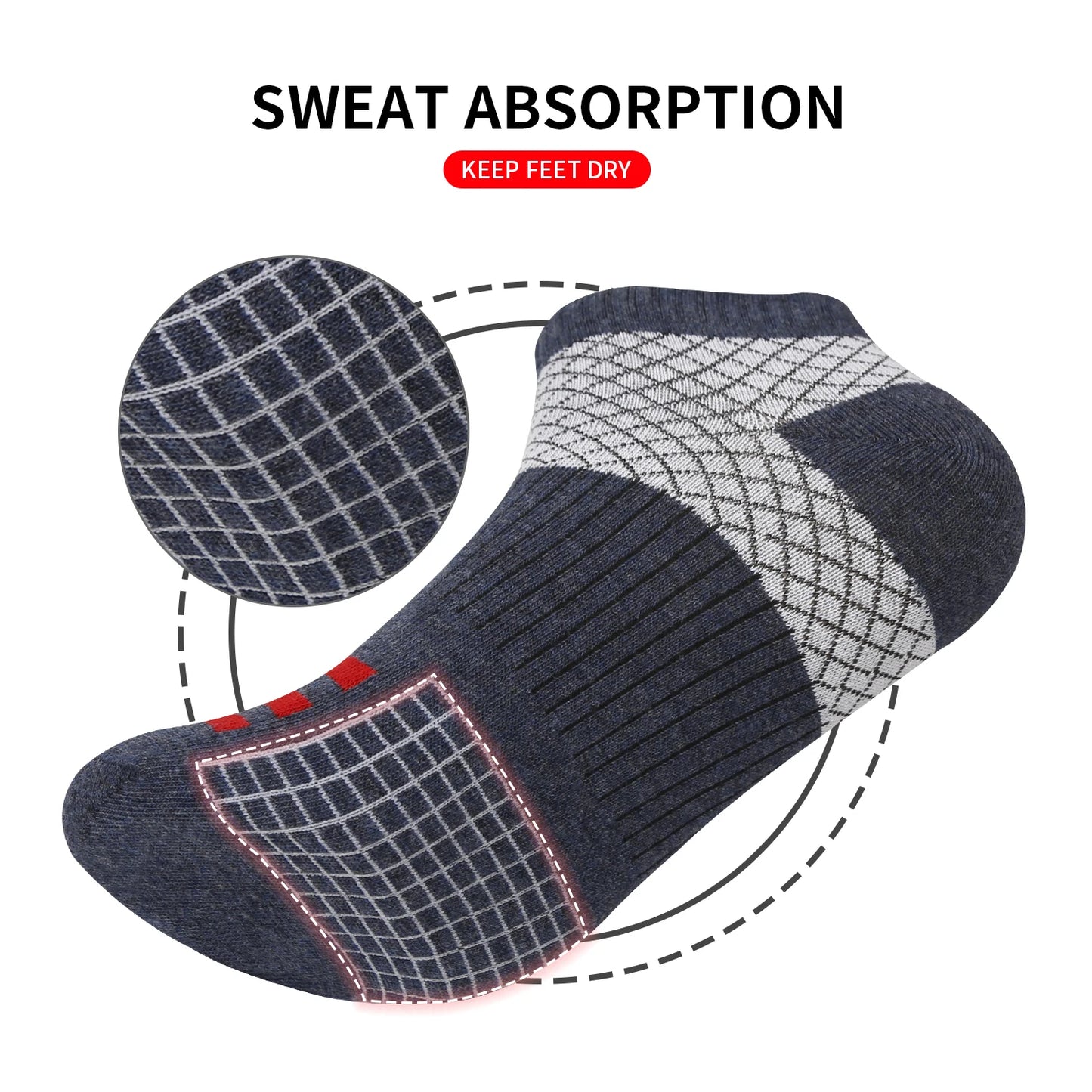 New Short Socks Men's Low Top Shallow Mouth Four Seasons Universal Outdoor Sports Running gym Socks